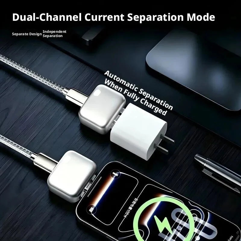 Smart Auto Power Cut Charging Adapter – Automatic Overcharge Protection for USB-C Devices
